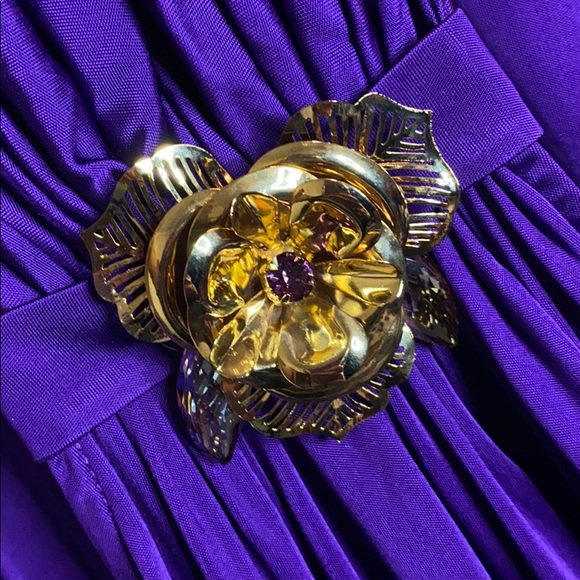 Purple mid-dress